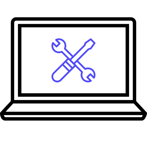 Laptop keyboard repair icon