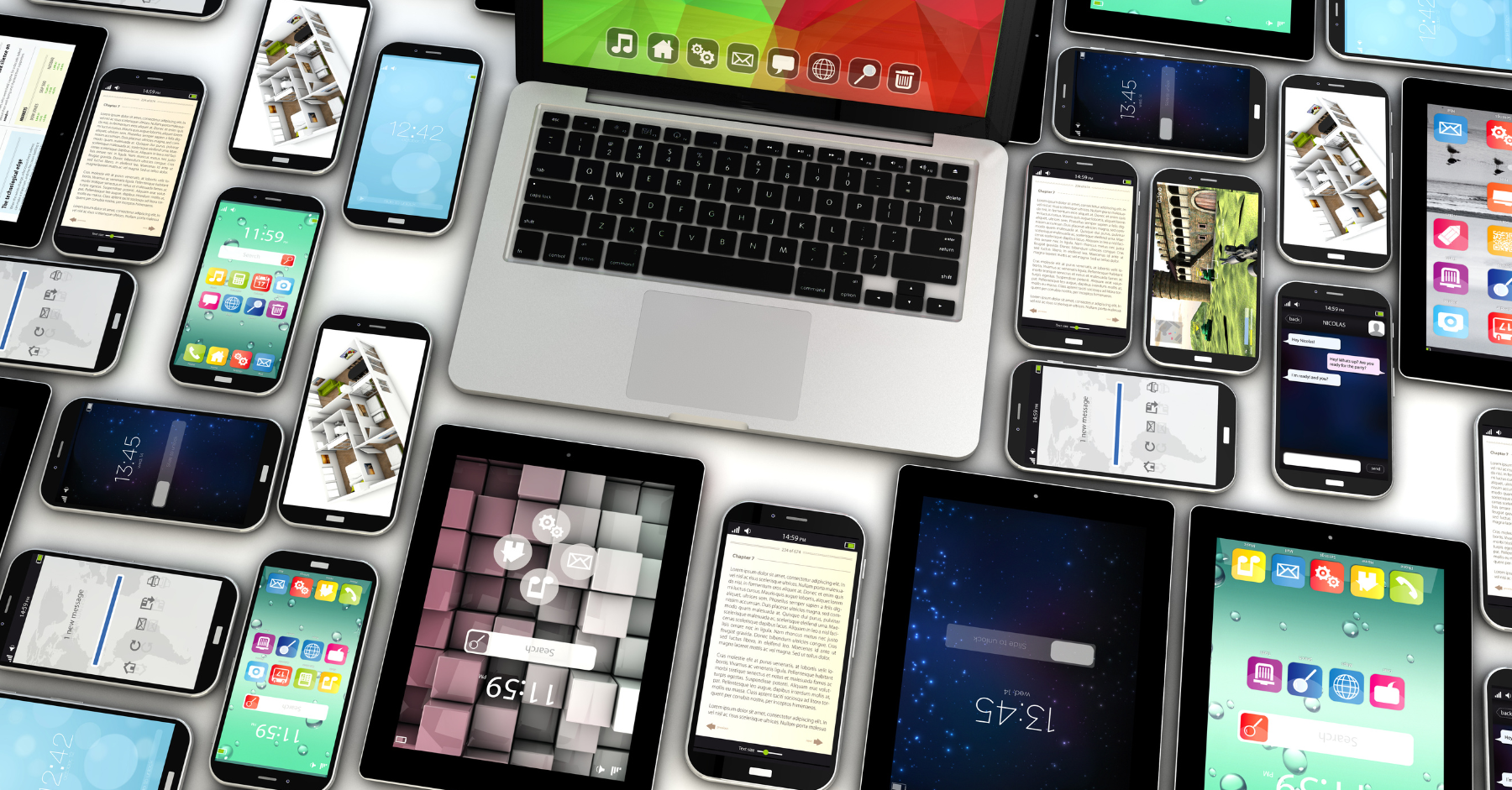 Multiple devices on a table