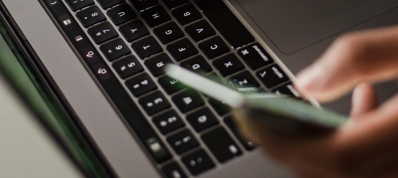 smartphone and laptop